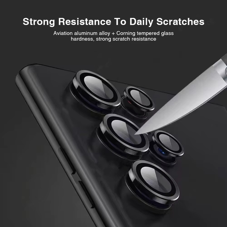 Samsung Galaxy S24 S25 Ultra S25 Plus 5G Kamera Objektiv Schutz aus 9D gehärtetem Glas in Grün - Bild 1