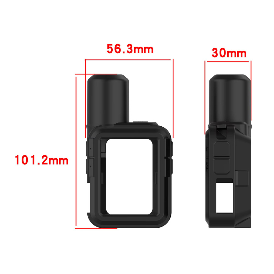 Silikon-Softshell-Schutzhülle in Schwarz für Garmin inReach Mini 3 und Mini3 Plus als Stoßfängerhülle und Displayschutzfolie Zubehör - Bild 4