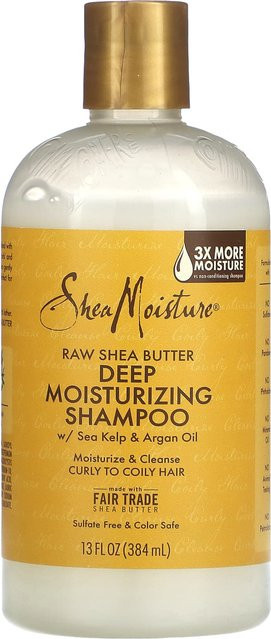 SheaMoisture Shampoo mit roher Sheabutter, 384 ml, für strapaziertes Haar - Bild 1