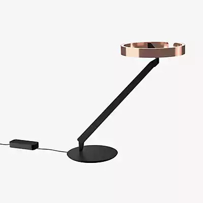 Occhio Gioia Tavolo LED Tischleuchte in Schwarz und Gold/Messing, dimmbar und verstellbar