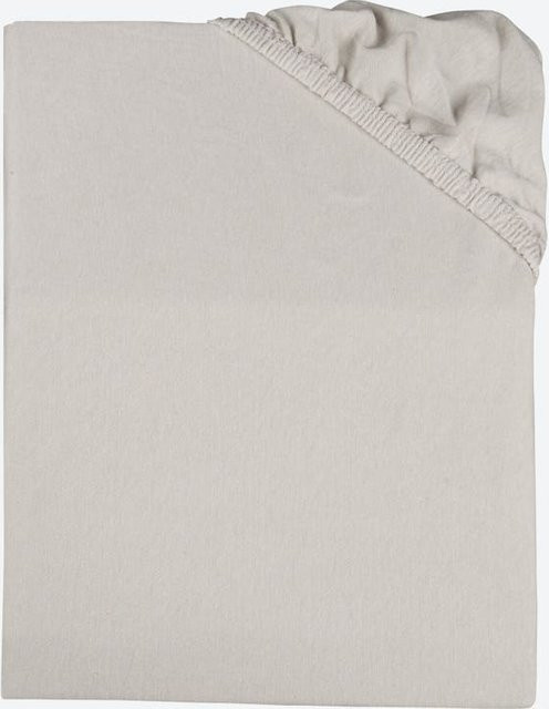 Jersey-Spannbetttuch CLASSIC aus Baumwolle, B/T: 100 x 200 cm, Grau oder Beige - Bild 1