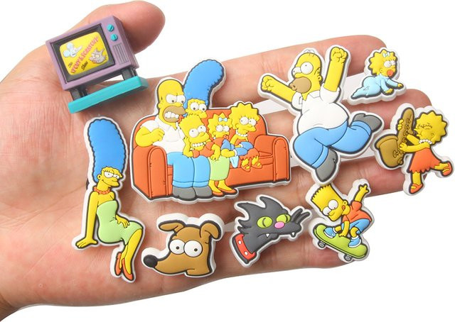 Hot Toys Die Simpsons, Schuh-Charms, 9-teiliges Set, Kunststoff, Bunt - Bild 1