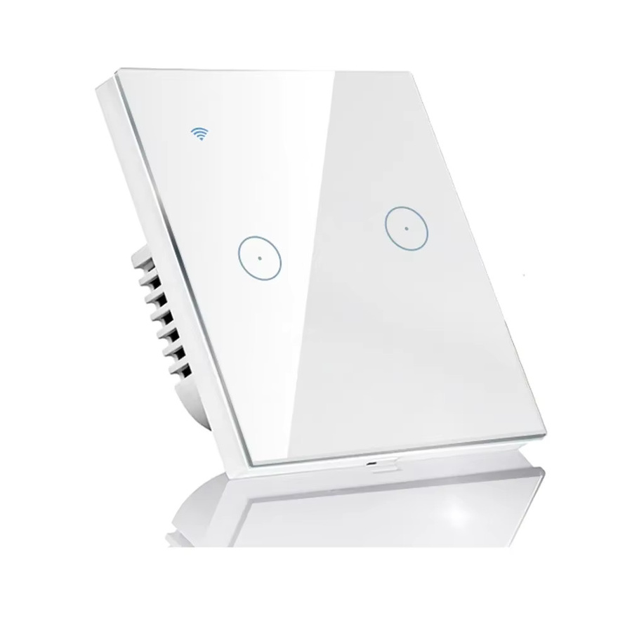 Tuya Smart WLAN Touch-Glas-Wandschalter mit Alexa Sprachsteuerung, 1/2/3/4-fach Ausführung, Farbe: Weiß - Bild 4