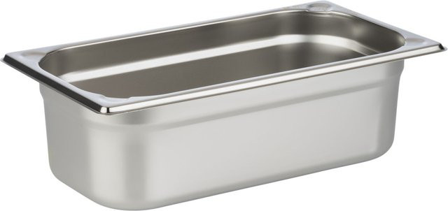 APS Gastronorm Behälter GN 1/3 aus Edelstahl in Silber, Volumen: 4 l, B/T/H: 17,5 x 32,5 x 10 cm - Bild 1