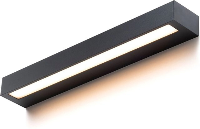 Rendl Außenleuchte Aster 50 LED Wandleuchte Schwarz mit milchfarbenem Acryl IP65 Up-Down Licht - Bild 1