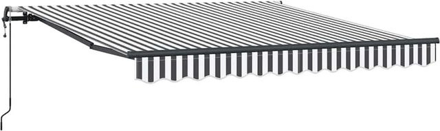 Automatische Markise vidaXL in Anthrazit und Weiß mit Fernbedienung, B/H: 300 x 250 cm - Bild 1