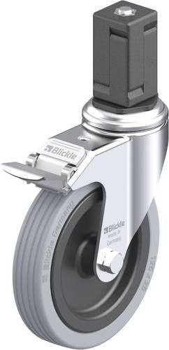 Blickle LKRA-VPA 125G-11-FI-EV17 Lenkrolle mit Feststeller in Grau und Schwarz, Rad-Durchmesser: 125 mm, Tragfähigkeit: 100 kg - Bild 1