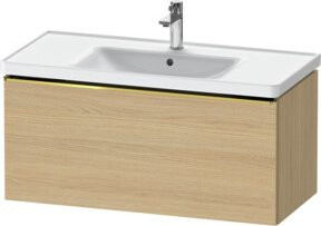 Duravit Waschtischunterschrank D-Neo beige glänzend wandhängend B: 98,4 cm, T: 45,2 cm, H: 44,0 cm - Bild 1