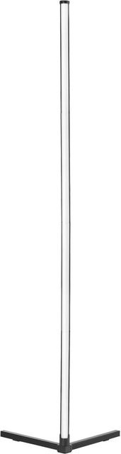 tectake LED-Stehlampe Spectra in Schwarz mit 16 Millionen Farben, über 200 Lichteffekten, Fernbedienung, Musik-Aktivierungsmodus und Höhenverstellung, B/T/H: 29,5 x 29,5 x 145 cm - Bild 2