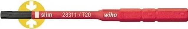 Wiha SoftFinish Electric SlimBit TX T8 Wechselklinge aus Edelstahl, rot, Durchmesser: 6,0 mm, Länge: 75 mm - Bild 2