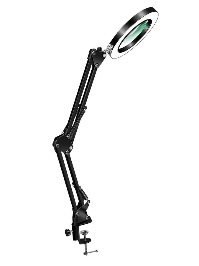 Standlupe 10x, mit LED-Beleuchtung, USB, 3-Farben - Bild 5
