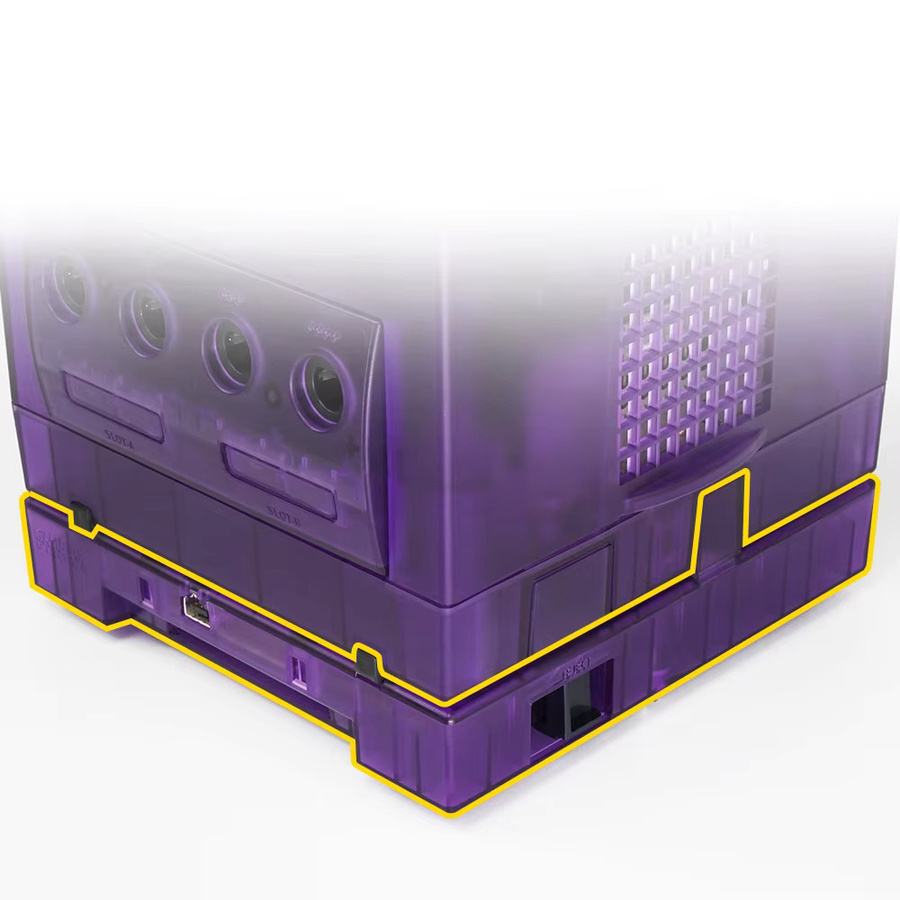 Bitfunx Fünffarbige Ersatzhülle für Gamecube Gameboy Player DOL-017 in Pink und Multicolour - Bild 2