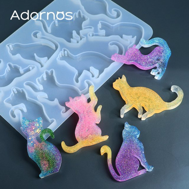 ADORNOS Katzen Silikon Formen, Schlüsselbund Pendent Zubehör - Bild 1