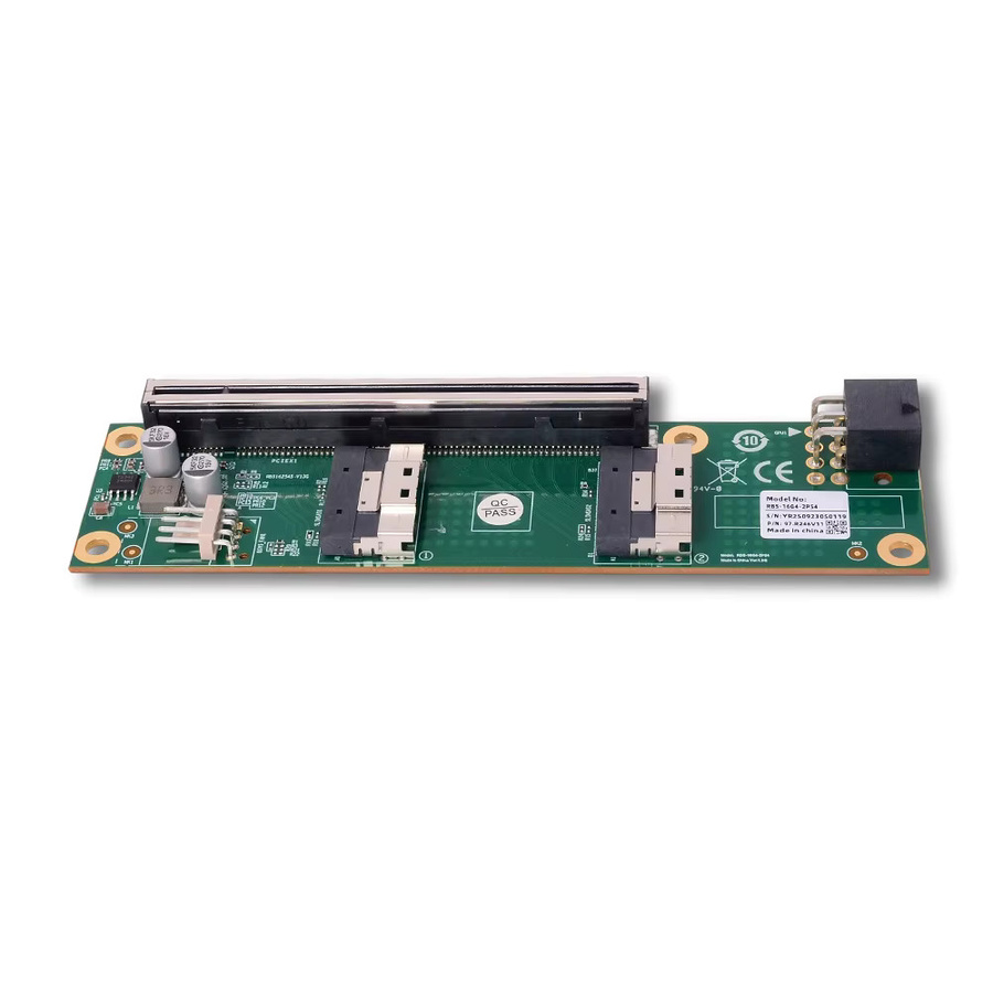 ADT-Link PCIe 4.0 5.0 16x zu MCIO Split-Riser-Karte SlimSAS SFF8654 Adapter für externe Erweiterung in Grün - Bild 2