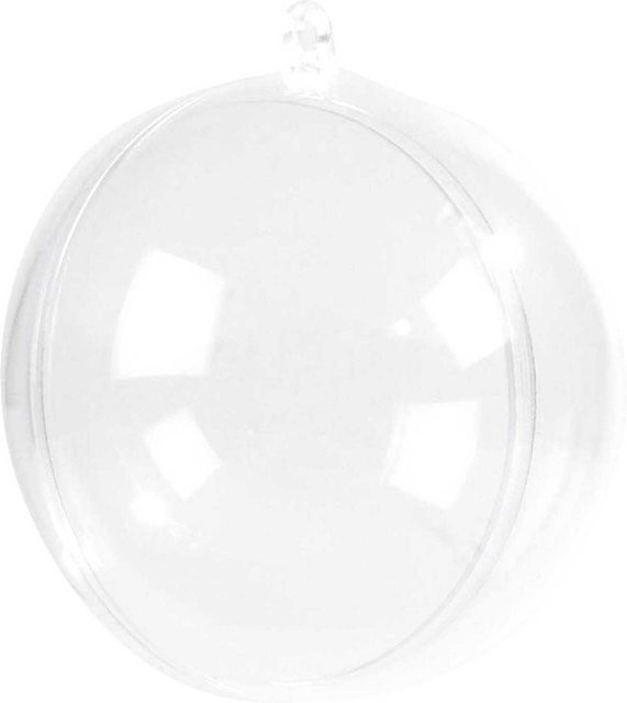 Rico Design Weihnachtskugel aus transparentem Kunststoff, Durchmesser: 14 cm - Bild 1