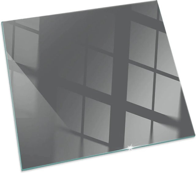 Tulup Glasbodenplatte für Kamin und Kaminofen in Grau, B/T: 60 x 60 cm - Bild 1