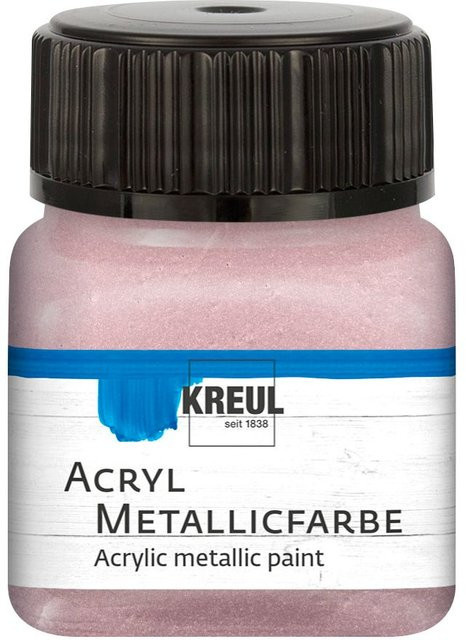 KREUL Acryl Metallicfarbe Roségold 20 ml - Bild 1