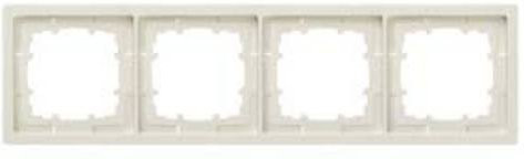 Siemens DELTA style 4-fach Rahmen in Platinmetallic, B/H: 82 x 82 mm - Bild 1