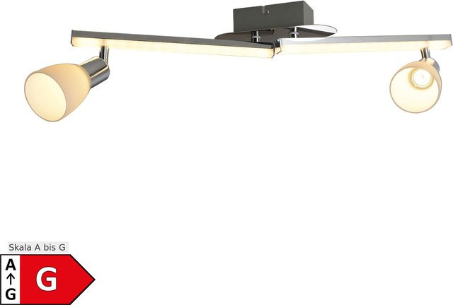 Näve LED Wand- und Deckenleuchte IBIZA in Chrom und Weiß mit verstellbarem Akzent - Bild 1
