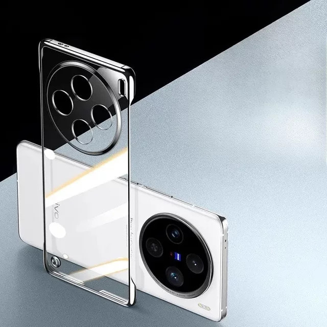 LZWSF Ultradünne transparente Schutzhülle für Vivo X200 Pro, X200 Pro Mini und X200, rahmenlose stoßfeste Hartschale in Klar - Bild 1