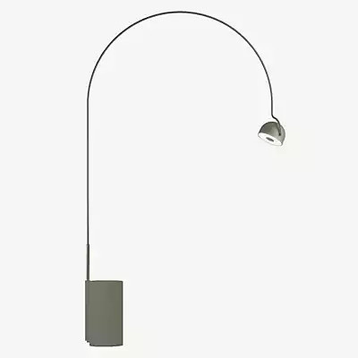 B.lux Bowee LED Bogenstehleuchte in Weiß aus Metall für modernes Design