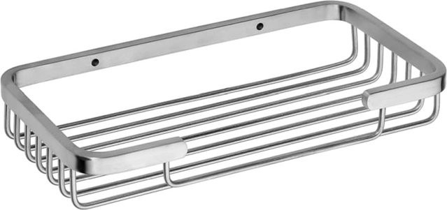 Brillantbad BYTRO Seifenkorb aus Messing in Chrom gebürstet für Bad und WC, B/H/T: 23 x 10 x 3 cm - Bild 1