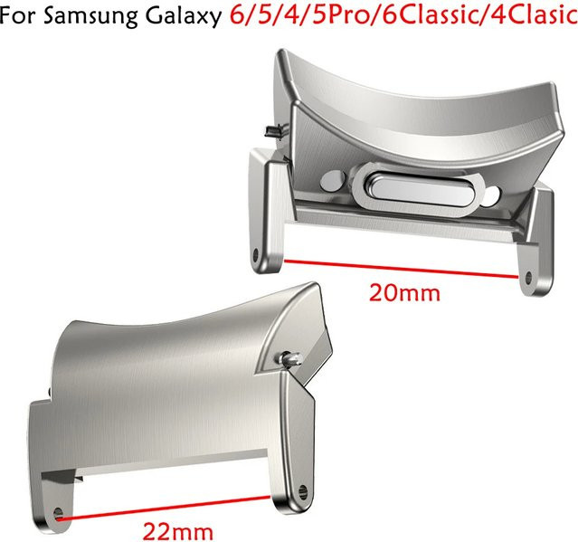 Samsung Metalladapter Quick-Fit-Anschluss, Edelstahl, Silber, Unisex - Bild 1