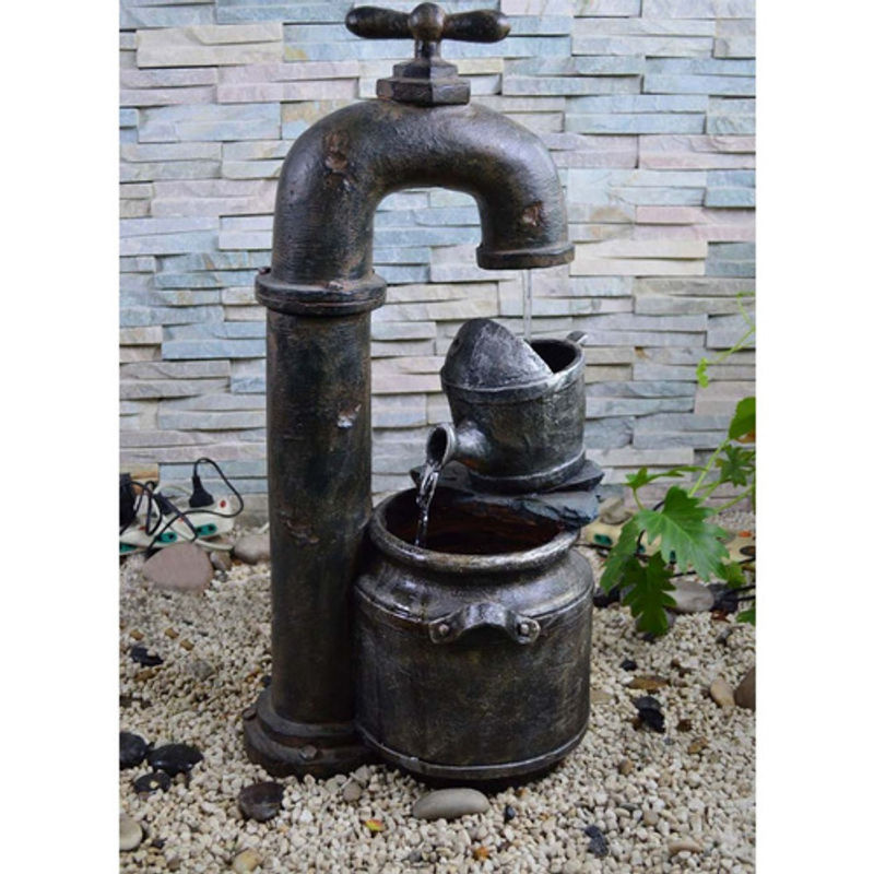 Gartenbrunnen APOLLON von GARDEN PLEASURE aus Polyresin in bunt inklusive Pumpe und Quellsteinen, B/T/H: 74,5 x 41,0 x 30,0 cm - Bild 2