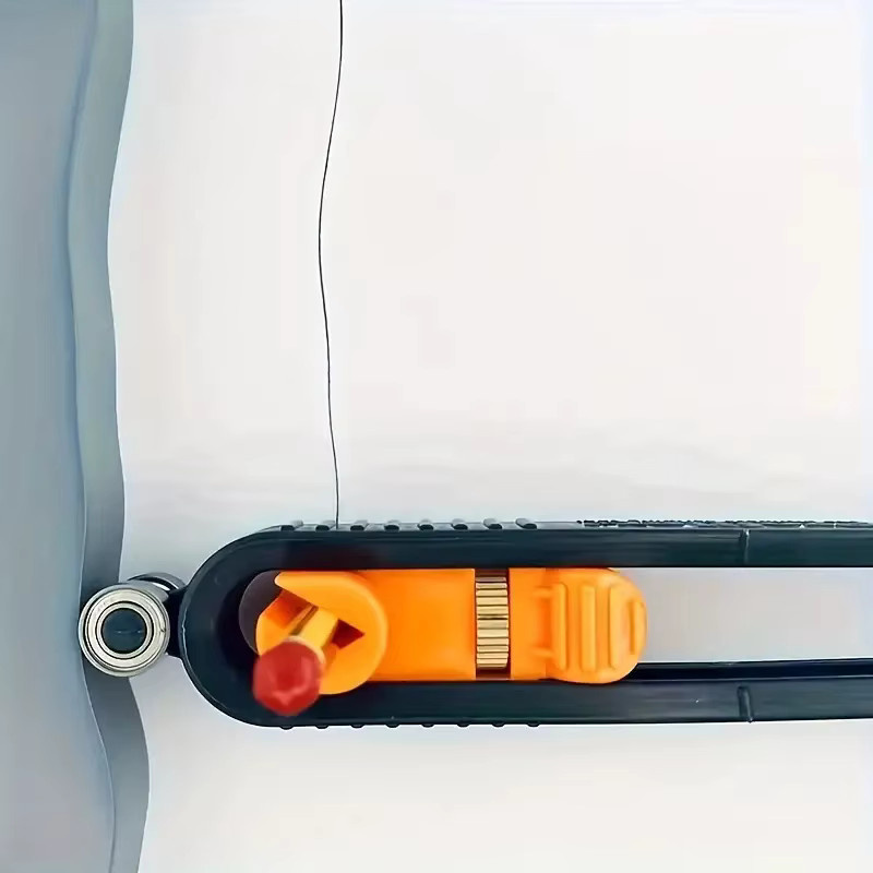 Verstellbares Präzisions-Holzbearbeitungslineal mit Schloss in Orange für unregelmäßige Kurven und Konturen - Bild 3