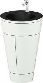 Duravit Waschtischunterschrank Starck 1 c-bonded Set in Weiß Matt mit Innenbeleuchtung, B/T/H: 56 x 86,4 x 60,5 cm - Bild 1