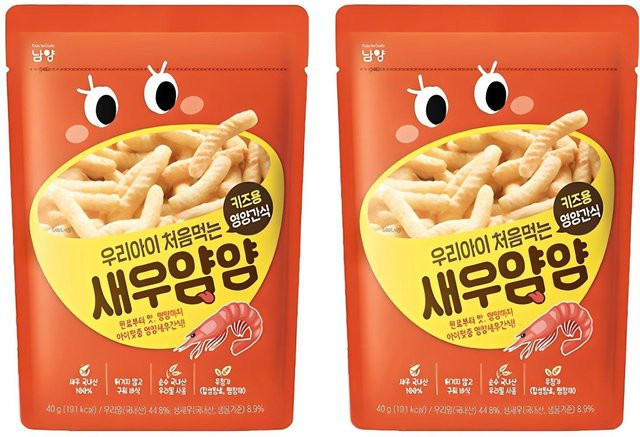 Namyang Mein Kind's Erster Yum Yum Snack Weicher Gepuffter Fingerfood 2 x 40 g - Bild 1