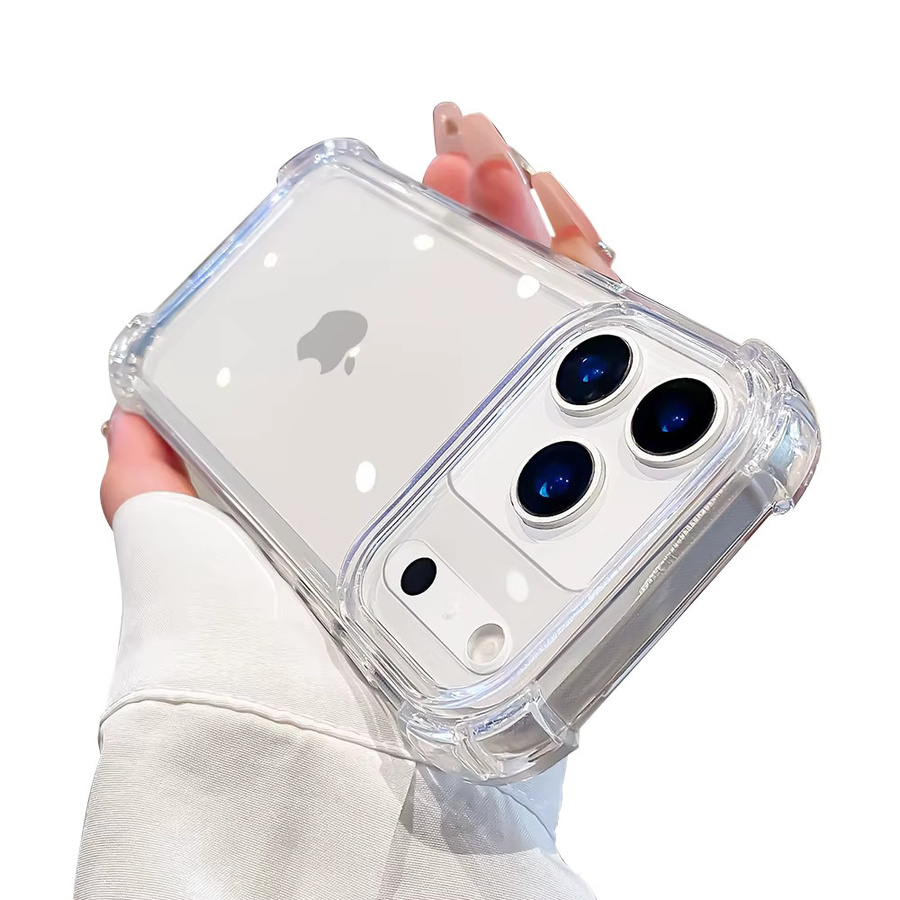 Original Clear Protector stoßfeste transparente Silikon-Hülle für iPhone 11 bis 17 Pro Max Plus - Bild 4