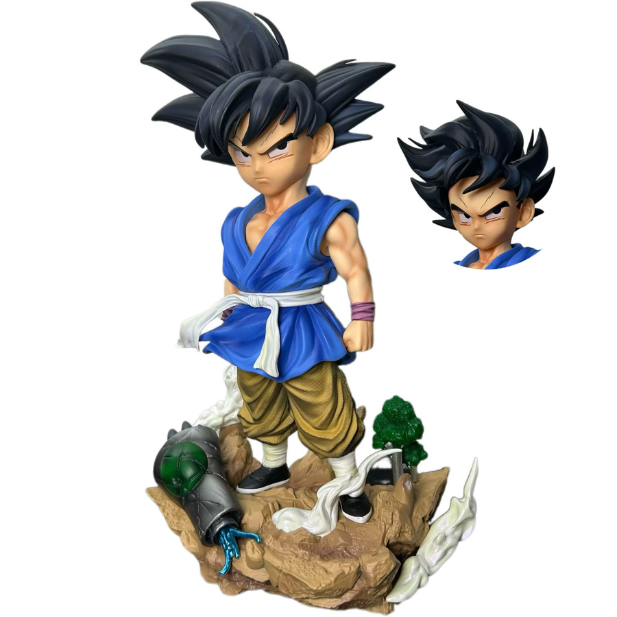Bandai Dragon Ball Z Son Goku Figur, Actionfigur, mit austauschbaren Köpfen - Bild 2