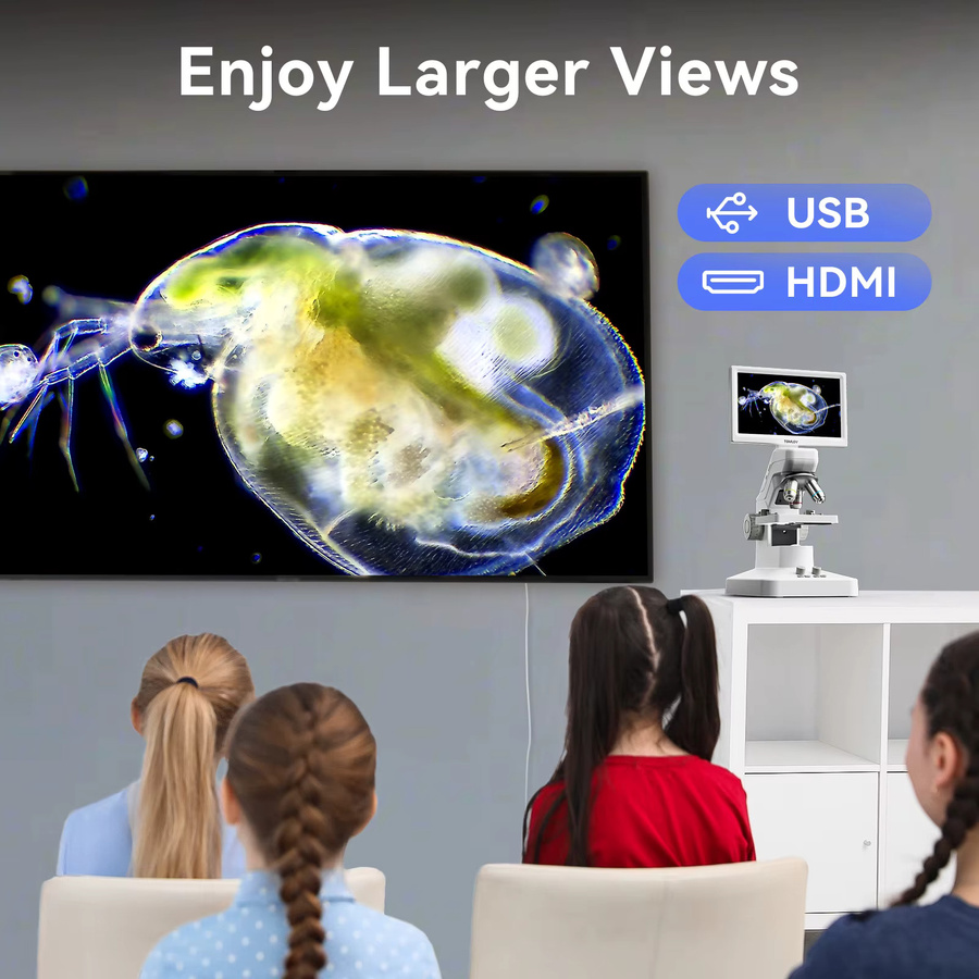 Tomlov Digitales Biologisches Mikroskop 301 Pro, 7" HDMI - Bild 3