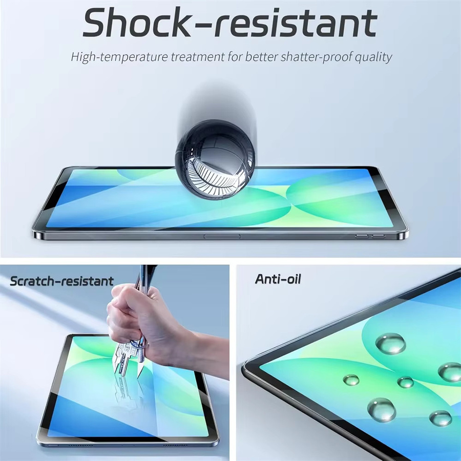 2er-Pack Gehärtetes Glas Displayschutzfolie für Samsung Galaxy Tab S10 Fe Plus 13,1 Zoll und S10 Fe 10,9 Zoll, Transparent - Bild 3