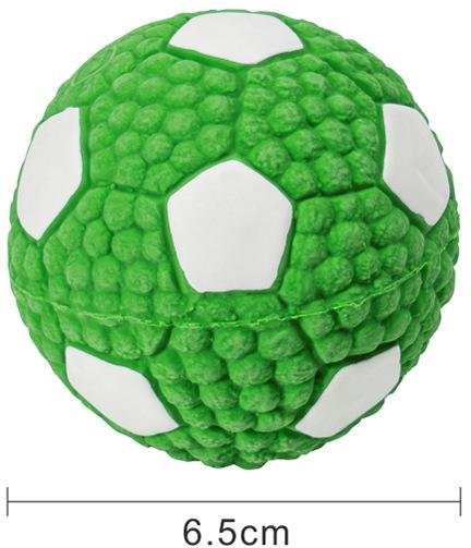 Var Vogue Quietschende Hundespielzeuge Fußbälle, Naturlatex, Weich, Hüpfend - Bild 1