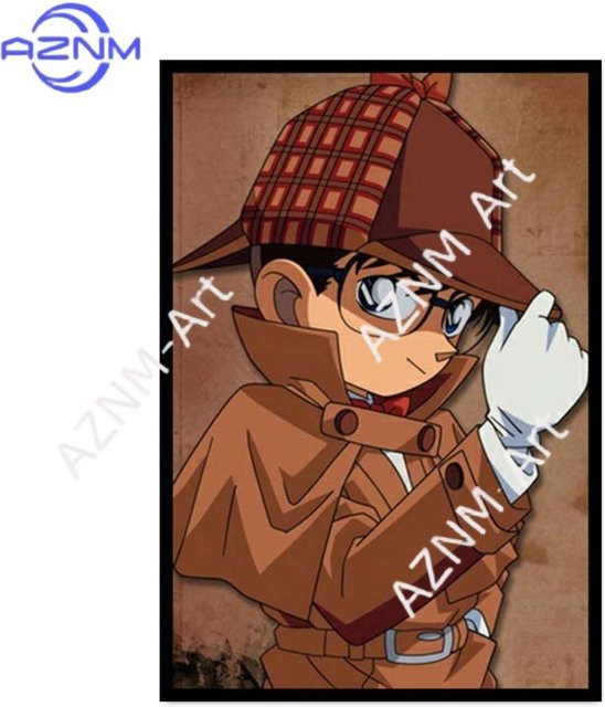 Detektiv Conan Anime Poster aus Leinwand von KAYOU, mehrfarbige Illustration zur Wanddekoration für dein Wohnzimmer oder Schlafzimmer - Bild 1