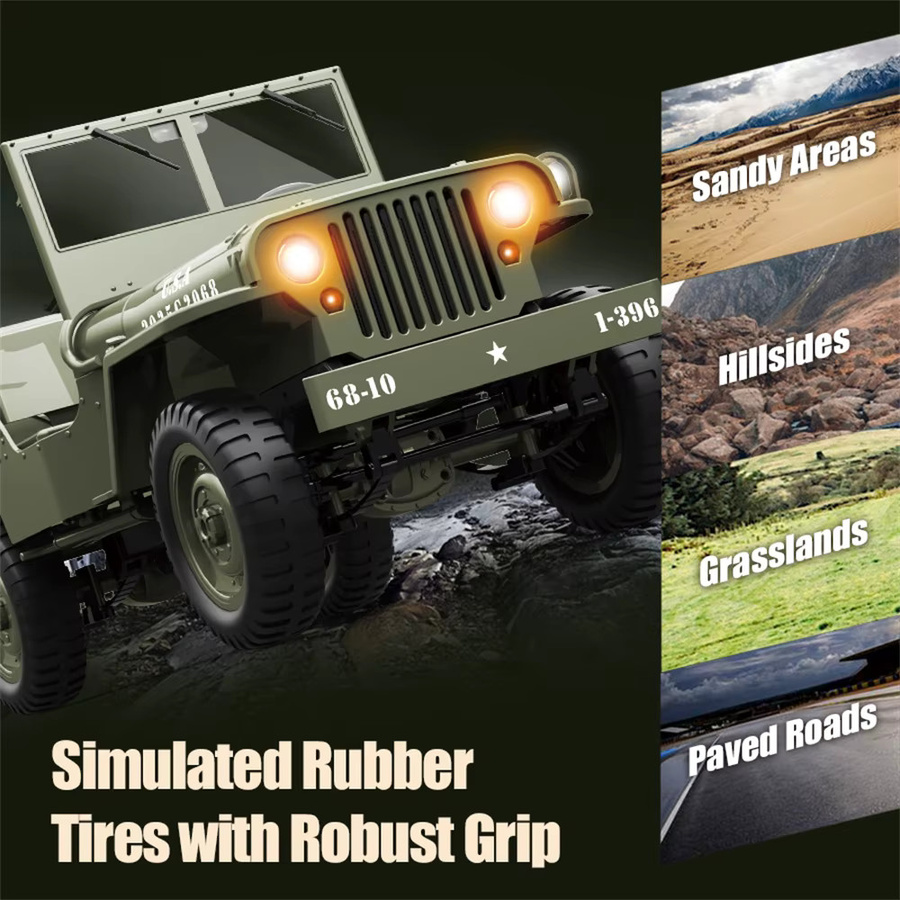 JJRC Rock Crawler RC Auto, 1:10, mit LED Licht, ab 14 Jahren - Bild 2