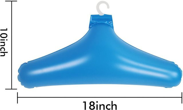Rutschfester aufblasbarer Kleiderbügel aus PVC von The Red Sun in Blau für Reisen - Bild 1