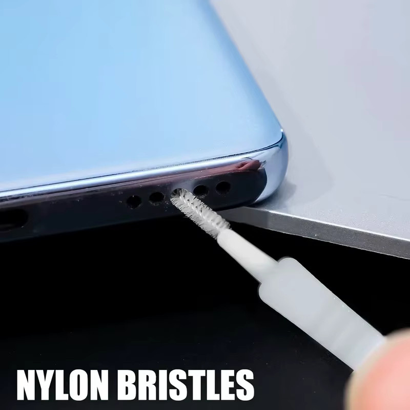 Staubschutzkappen für Handy-Ladeanschlüsse mit Reinigungsbürste für iPhone und Xiaomi, USB-C, Weiß, 10-30 Stück - Bild 3