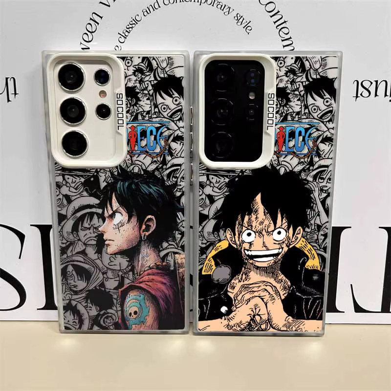 One Piece Luffy Anime Handyhülle für Samsung Galaxy S26 S25 S24 S23 S22 S21 S20 FE Ultra Plus, farbenfrohe Schutzhülle für Android Smartphones - Bild 2