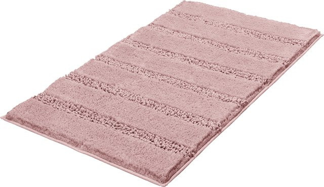 Badteppich MONROVIA in Pink, rechteckig, gestreift aus Polyester, B/T: 120 x 70 cm - Bild 1