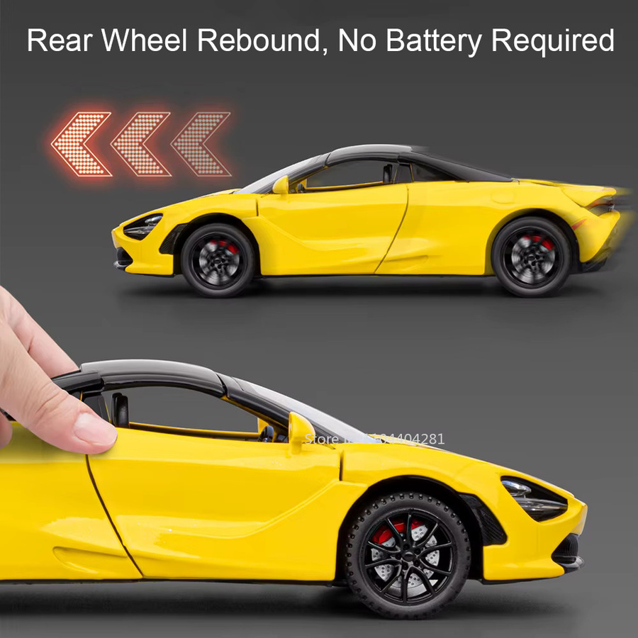 MAKEDA 720S Legierungsmodell, Druckguss-Auto, Maßstab 1:32, mit Licht und Ton - Bild 2