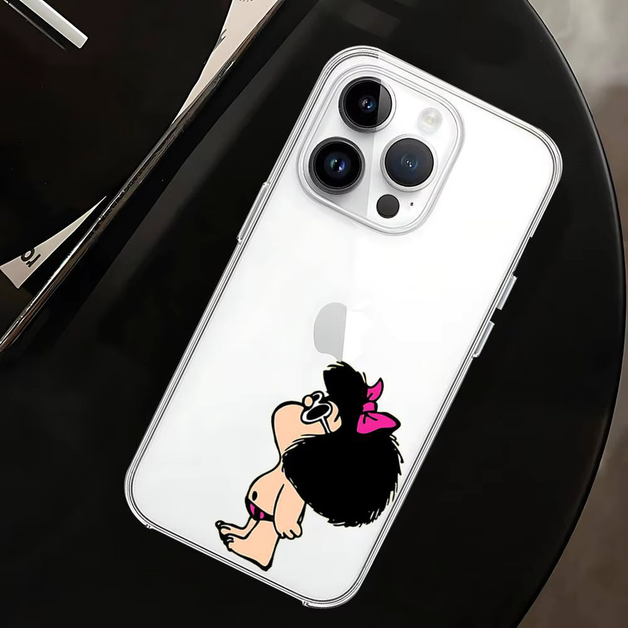 M-Mafalda Handyhülle für iPhone 17 16 15 14 13 12 11 Pro Max Plus Transparent - Bild 4