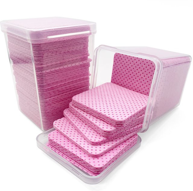 Mollie Lipper Reinigungspads aus Baumwolle für Wimpernkleber-Entferner, 200 Stück - Bild 1