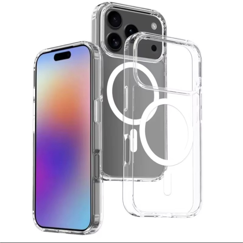 Stoßfeste MagSafe Magnetische Schutzhülle für iPhone 11 bis iPhone 17 Pro Max, Transparent, Unterstützt kabelloses Laden - Bild 2