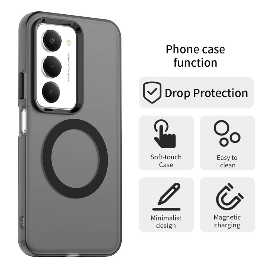 Xiaomi Magnetische Schutzhülle für Redmi Note 15 14 13 12 Pro POCO X5 X6 X7 15C 5G Transparent Matt Kabellos Ladbar - Bild 4