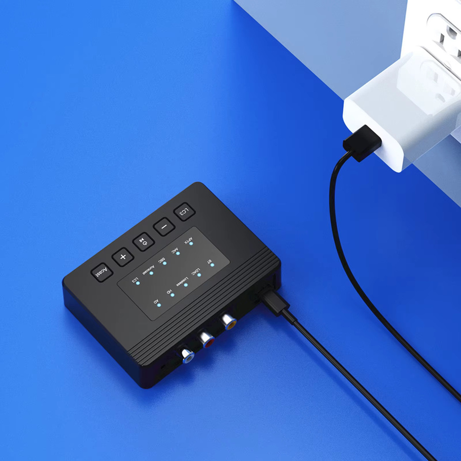 ALLOYSEED Bluetooth 6.0 HD-Audio-Empfänger mit LDAC und AptX-HD/AD/LL, HiFi-Audio-Adapter in Schwarz mit Koaxial- und optischem Ausgang - Bild 4
