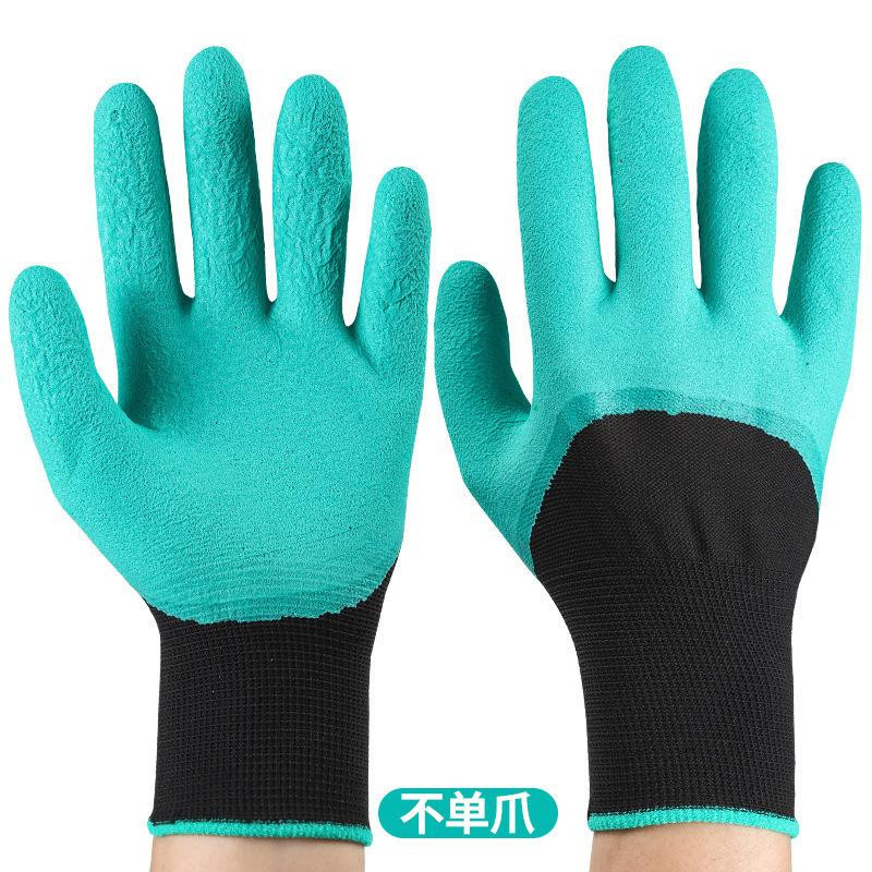 XQ We Wantice Gartenhandschuhe mit Krallen zum Ausgraben und Pflanzen, stichfest, atmungsaktiv und abriebfest, 3er-Set - Bild 1