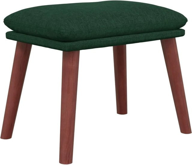vidaXL Fußhocker Dunkelgrün aus Stoff B/T/H: 45 x 29,5 x 39 cm - Bild 1